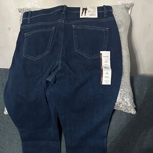 Time and Tru Women's Dark Blue High Rise Jeans